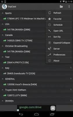 SopCast android App screenshot 4